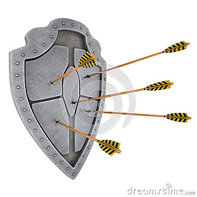 Medieval shield Stock Photo