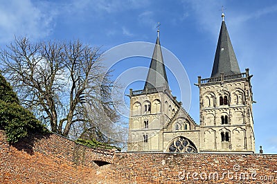 Medieval St. Victordom, cathedral in Xanten Stock Photo