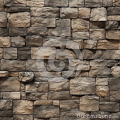 Medieval Stacked Stone Texture Wallpaper - Detailed And Realistic Stock Photo