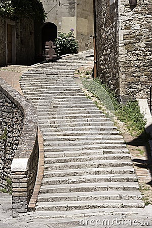 Medieval stairway Stock Photo