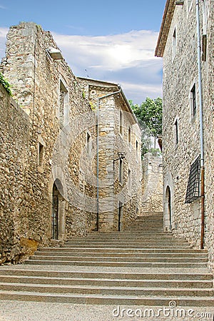 Medieval street Stock Photo