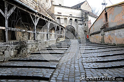 Medieval street Stock Photo