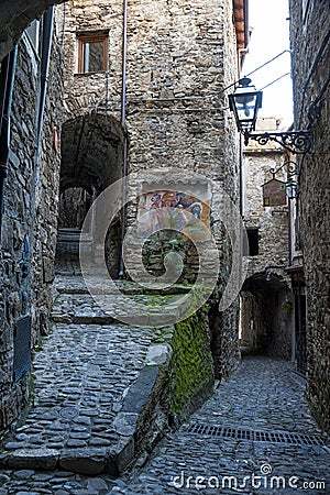 Medieval street Stock Photo