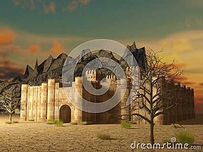 Medieval stronghold Stock Photo