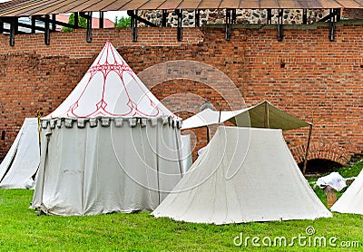 Medieval tents Stock Photo