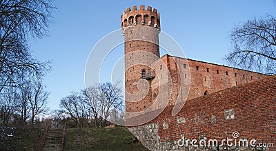 Medieval Teutonic castle in Poland Stock Photo
