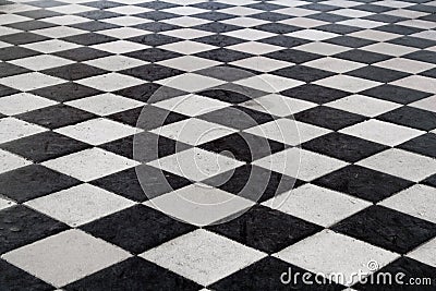 Medieval Tiled Floor Stock Photo