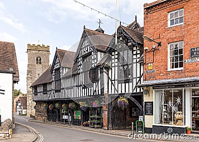 The Guildhall, Much Wenlock, Shropshire. Editorial Stock Photo