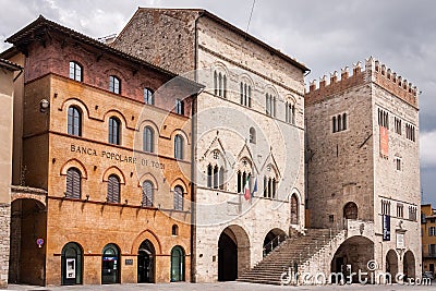 Medieval Todi in Umbria, Italy Editorial Stock Photo