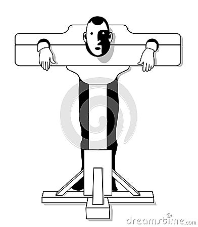 Medieval torture device Vector Illustration