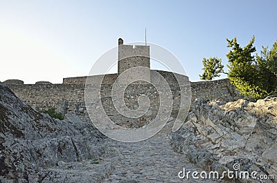 Medieval Tower in Marvao castle Editorial Stock Photo