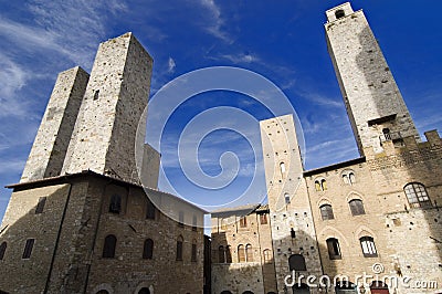 Medieval Towers Stock Photo