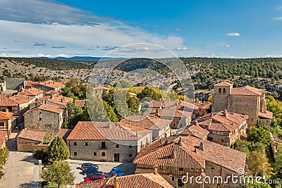 Medieval town of CalataÃ±azor, province of Soria, Spain. Stock Photo