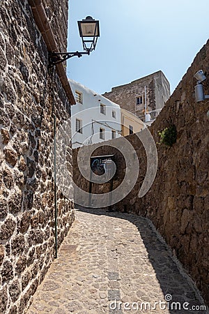 Medieval town of Castelsardo, Province of Sassari, Sardinia, Italy Editorial Stock Photo