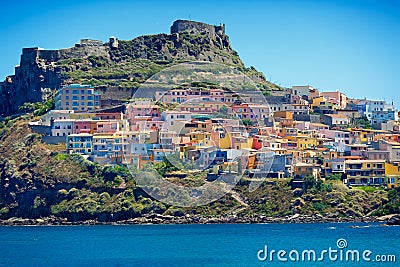 Medieval town Castelsardo, Sardinia, Italy Stock Photo