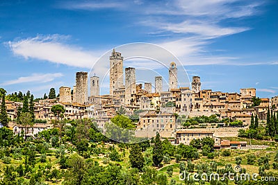 Medieval town of San Gimignano, Tuscany, Italy Stock Photo