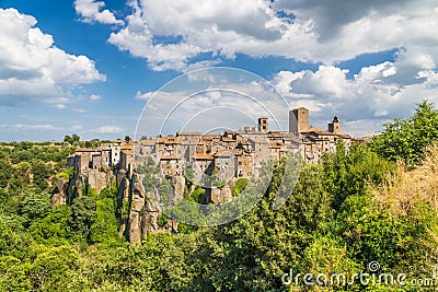 Medieval town of Vitorchiano in Lazio, Italy Stock Photo