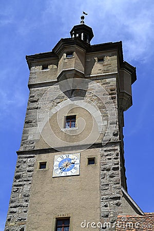 Klingen Gate, Rothenburg ob der Tauber Stock Photo