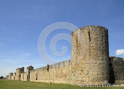 Medieval wall of Avila in Spain Stock Photo