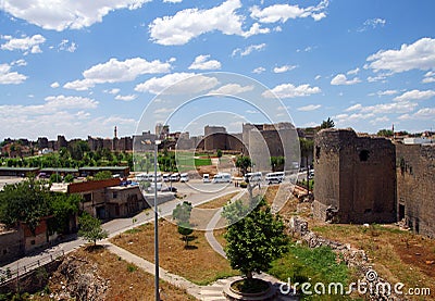 Medieval walls and towers Stock Photo