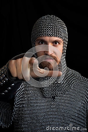 Medieval warrior Stock Photo