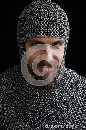 Medieval warrior Stock Photo