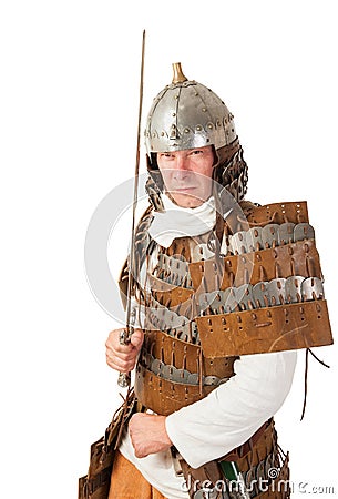 Medieval warrior Stock Photo