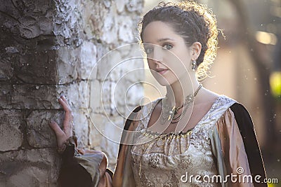 Medieval woman Stock Photo