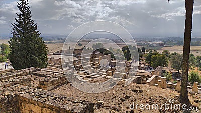 Medina Azahara city capital of the Umayyad Empire under the reign of Abderraman I and Abderraman III Editorial Stock Photo