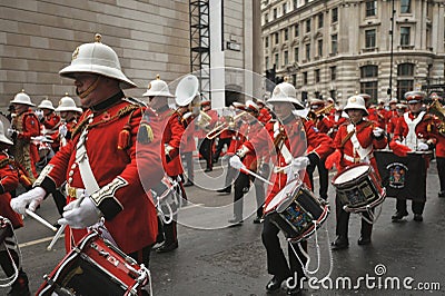 Medina marching band at the Lord Mayor Show in London 2019 Editorial Stock Photo
