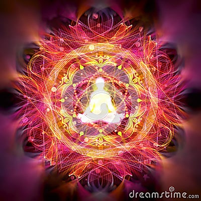 Meditation abstract illustration Cartoon Illustration