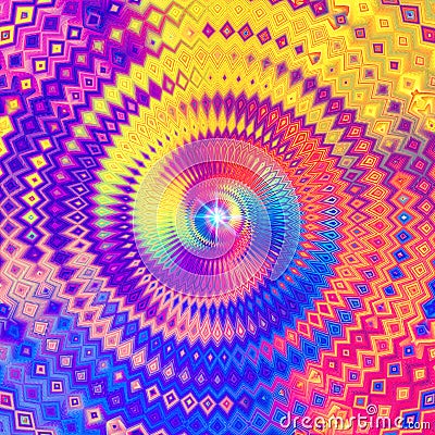 Meditation spiritual abstract colorful design Stock Photo