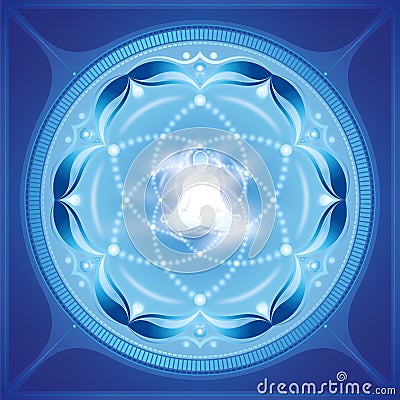 Meditation spiritual art Cartoon Illustration