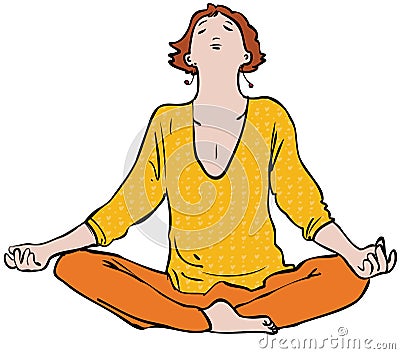 Meditation Vector Illustration