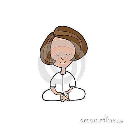 Meditation woman Stock Photo