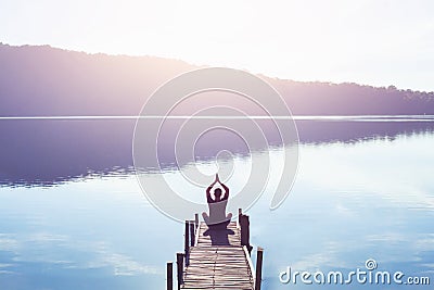 Meditation and yoga Stock Photo