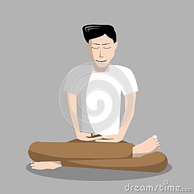 Meditation Vector Illustration