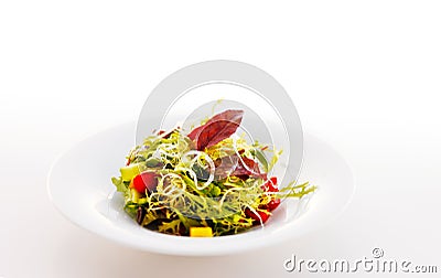 Mediterranean crispy salad Stock Photo