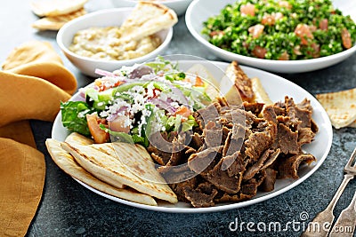 Mediterranean food on the table Stock Photo