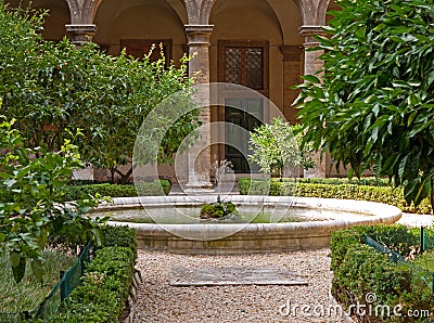 Mediterranean garden Stock Photo