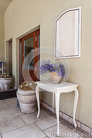 Mediterranean interior - front door Stock Photo