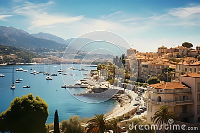 Mediterranean riviera of France or Italy Stock Photo
