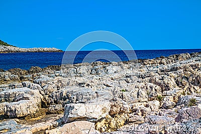 Mediterranean rocky shores Stock Photo