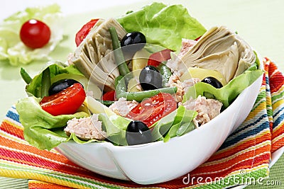 Mediterranean salad Stock Photo