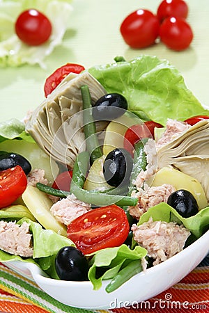 Mediterranean salad Stock Photo