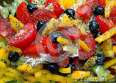 Mediterranean Salad Stock Photo