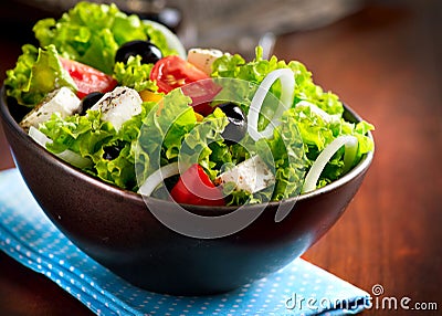 Mediterranean Salad Stock Photo