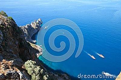 Mediterranean Sea - Beach Alanya, Turkey Stock Photo