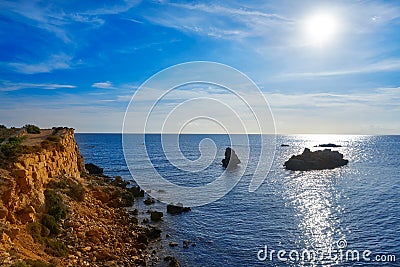 Mediterranean sea in Nova Tabarca Spain Stock Photo