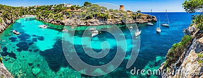 Mediterranean Sea Spain Majorca Cala Pi Stock Photo